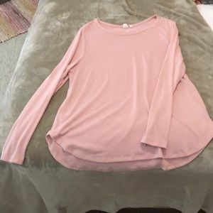 Pink long sleeve blouse